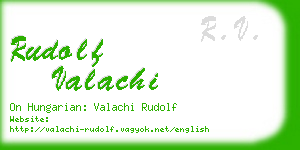 rudolf valachi business card